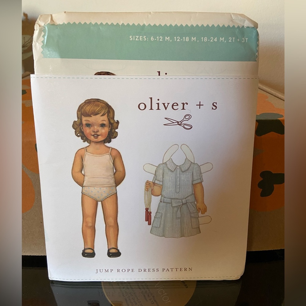 Oliver + S "Jump Rope Dress" Pattern - Uncut - 6-12M - 3T
